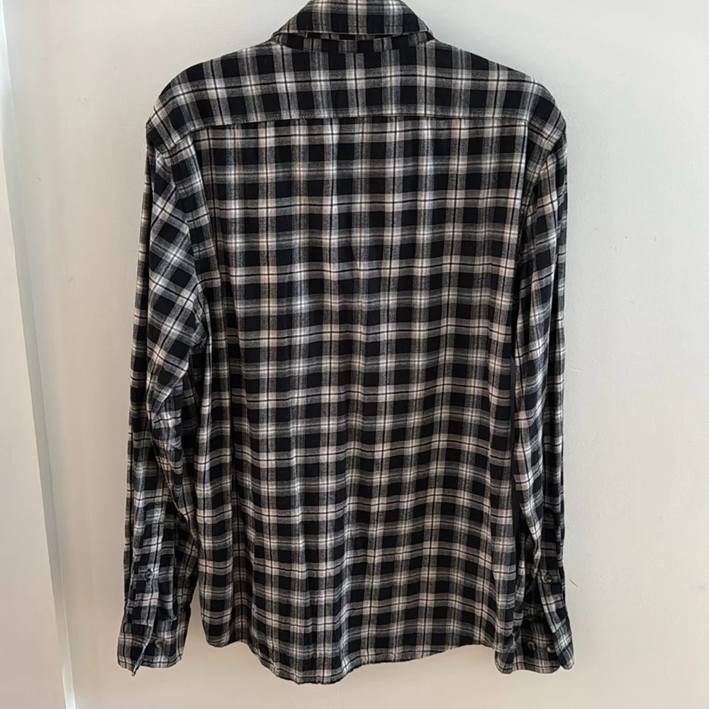 Banana Republic Men’s Plaid Flannel Button Down Sirt Size M